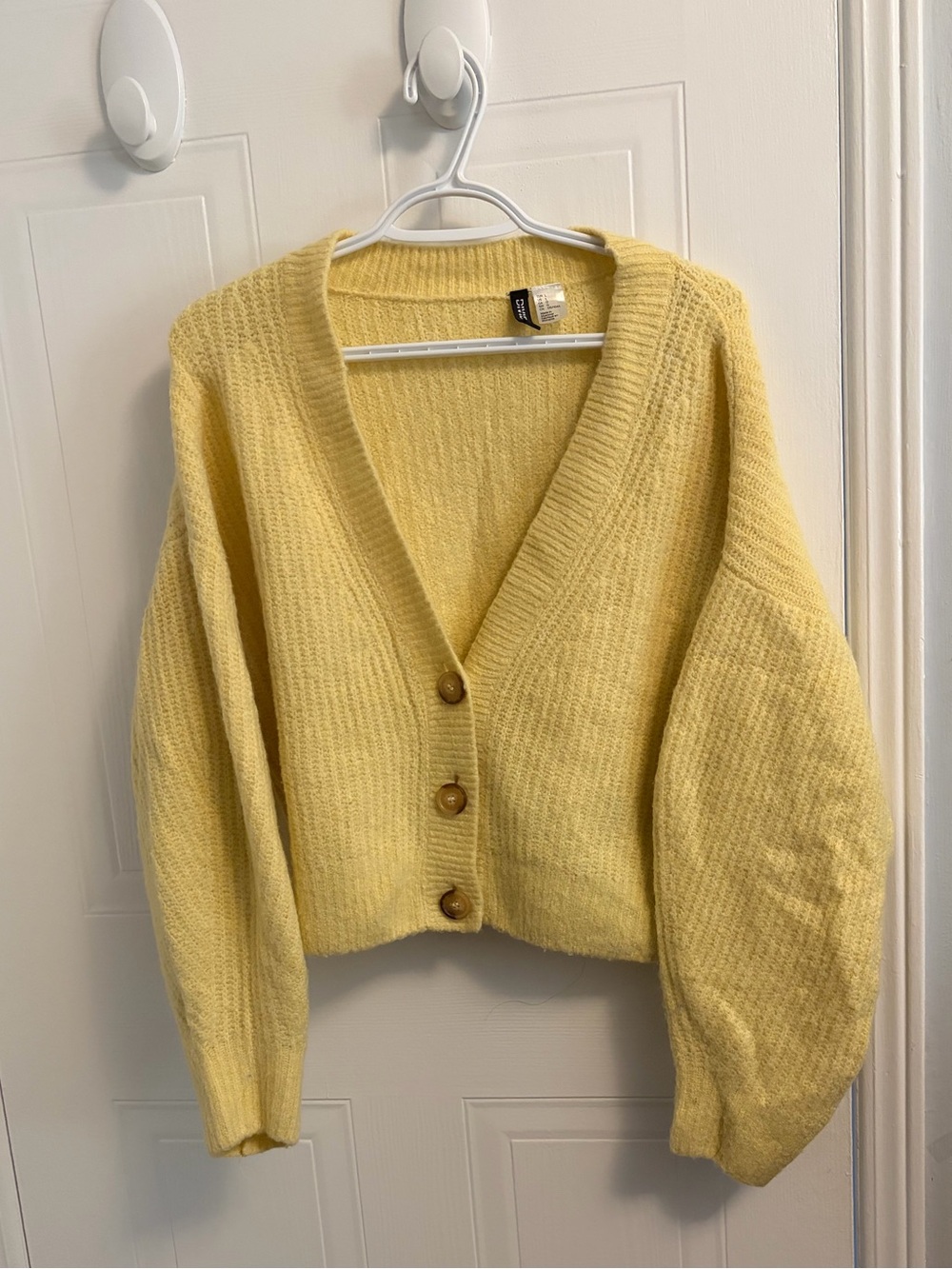 Yellow Knit Cardigan